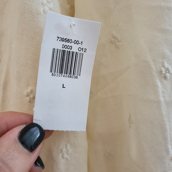 Old Navy Cream Colored Puffy Sleeved Blouse NWT - Picture 4 of 5